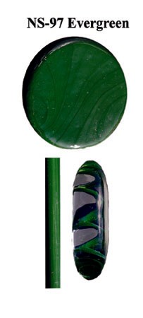 Frantz Art Glass : Evergreen Northstar Glass Rod